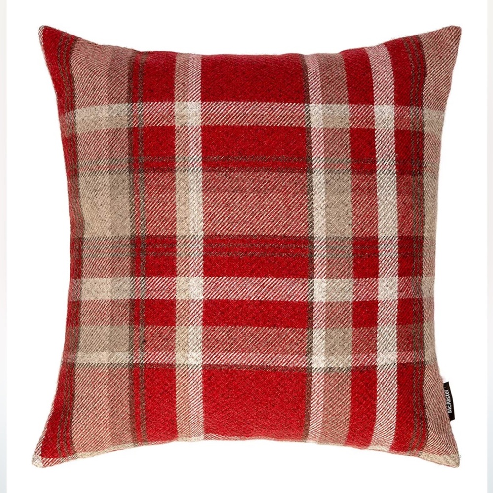 McAlister ‘Highlands’ Red Tartan Plaid Throw Pillow Cover 20x20” (1-Count)